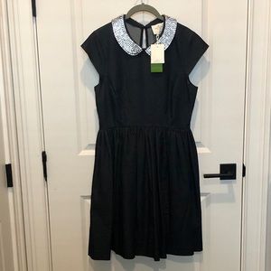 Kate Spade denim dress with rhinestone collar